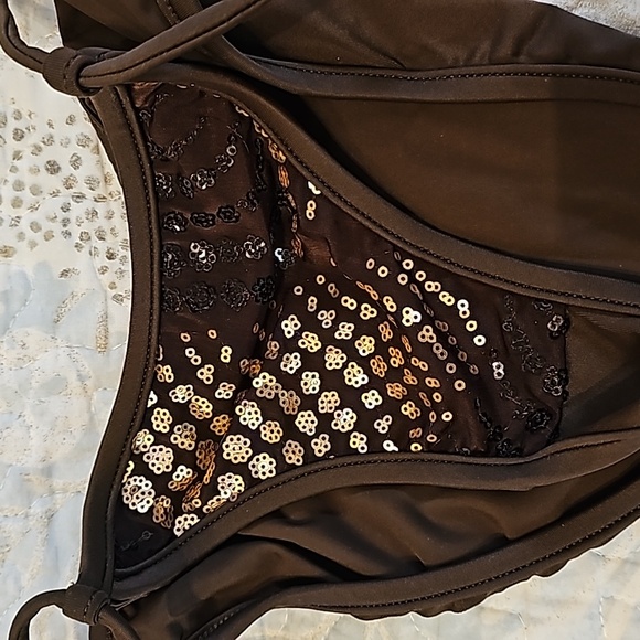 String bikini S tan top is C cup, brown bottom is size 4 VENUS - Picture 5 of 10